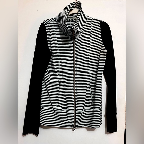 Lululemon Striped Zipup - Picture 2 of 2